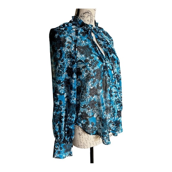Anthropologie sheer floral blouse size S, new with tags - Picture 2 of 8